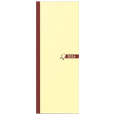 Vormerkbuch 2026 | 110×297 mm, Papier, chamois